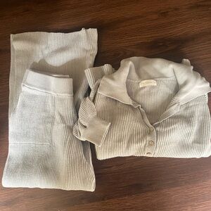 By Together Sage Green Lounge Sweater Set